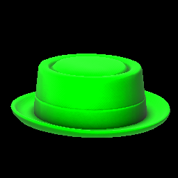 green pork pie hat