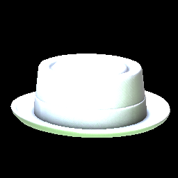 white pork pie hat