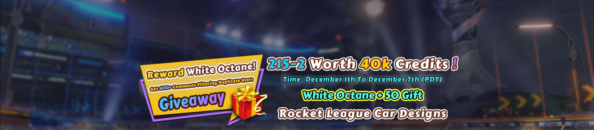 Rocket League Items Giveaway 215-2