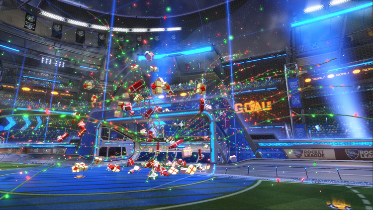 Rocket League Frosty Fest Secret Santa Crate Items - Goal Explosions - Happy Holidays