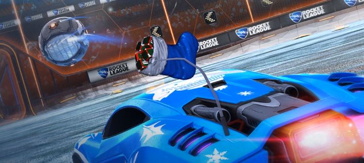 Rocket League Frosty Fest New Store Items - Yuletide aerials - Holiday Stocking