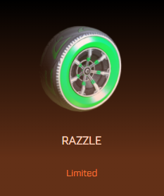 Rocket League Fan Rewards - RLCS Items - Wheels - Razzle