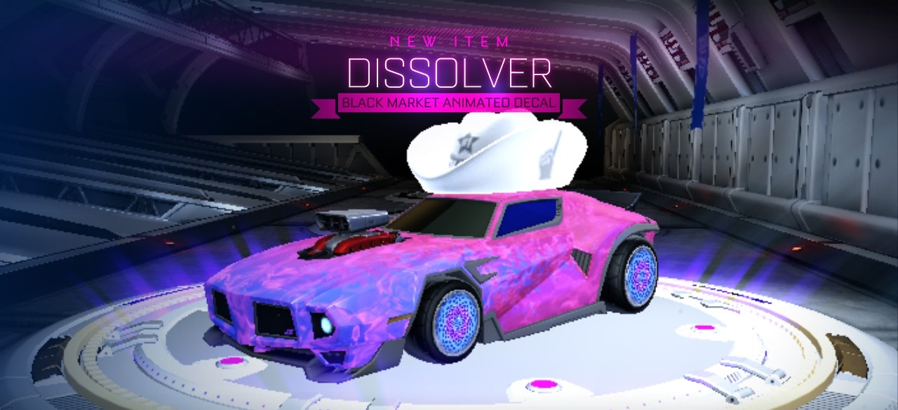 Rocket League Black Market decal - Dissolver