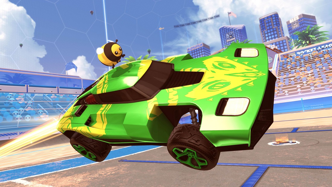 rocket league beach blast items 4 - topper & decal