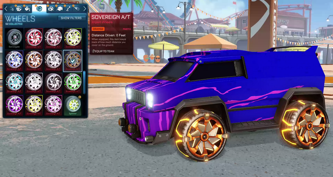 Rocket League Beach Blast Crate - Wheels - Sovereign AT