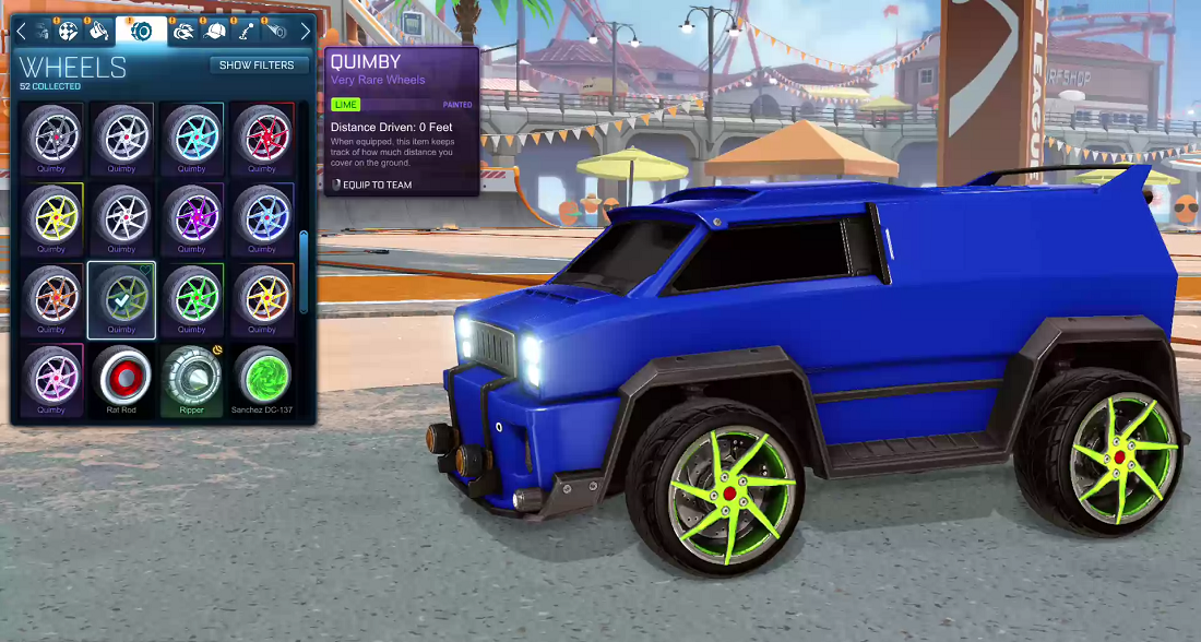 Rocket League Beach Blast Crate - Wheels - Quimby