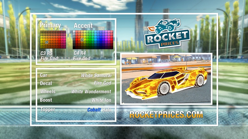 Rocket League Fire God Designs 2-2