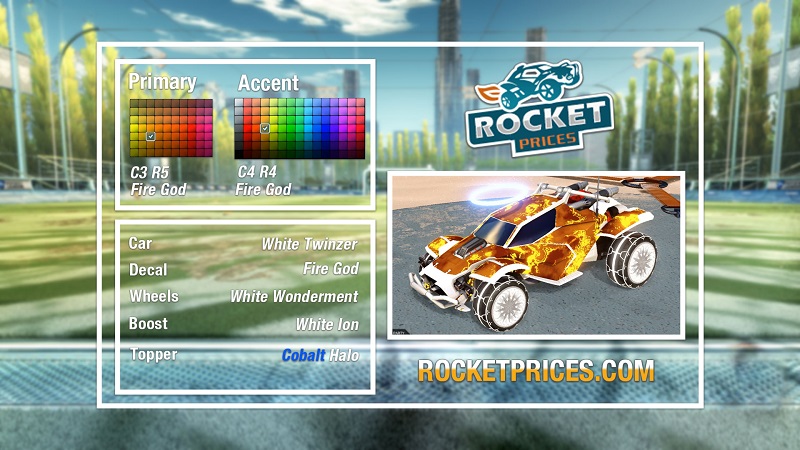 Rocket League Fire God Designs 3-2