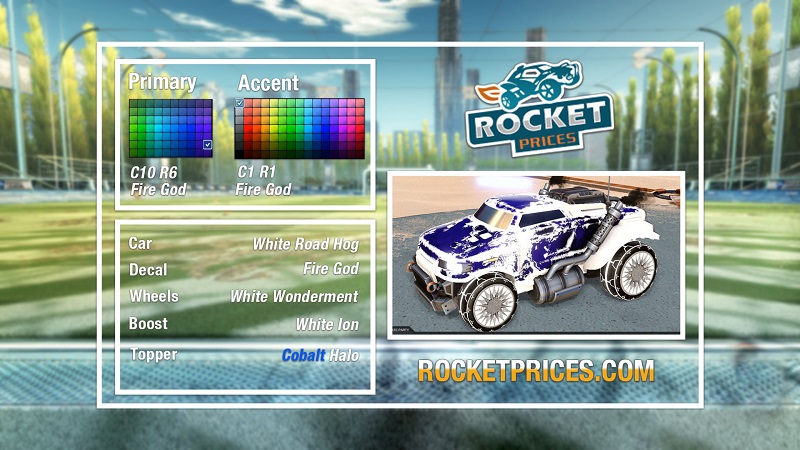 Rocket League Fire God Designs 4-1