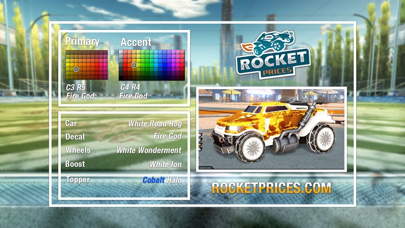 Rocket League Fire God Designs 4-2