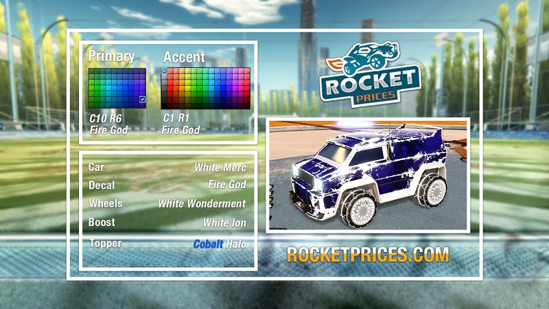 Rocket League Fire God Designs 5-1