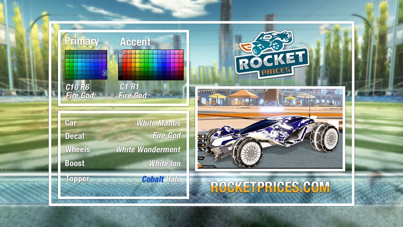 Rocket League Fire God Designs 6-1