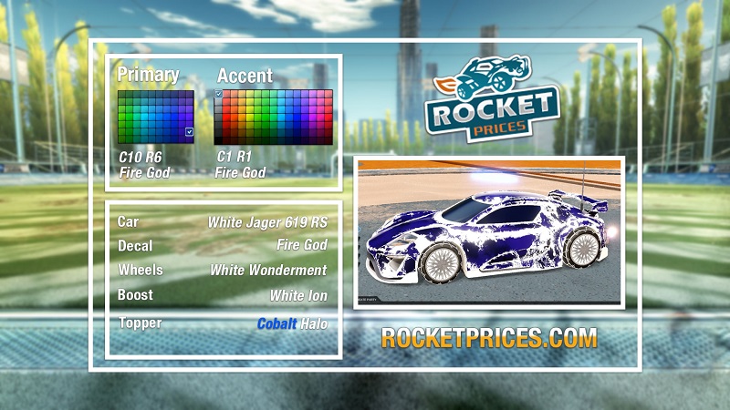 Rocket League Fire God Designs 7-1