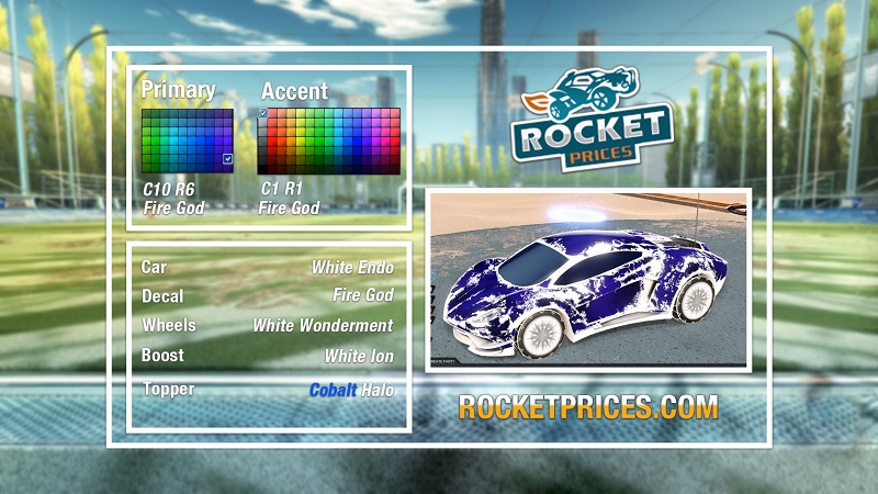 Rocket League Fire God Designs 8-1