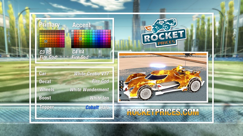 Rocket League Fire God Designs 9-2