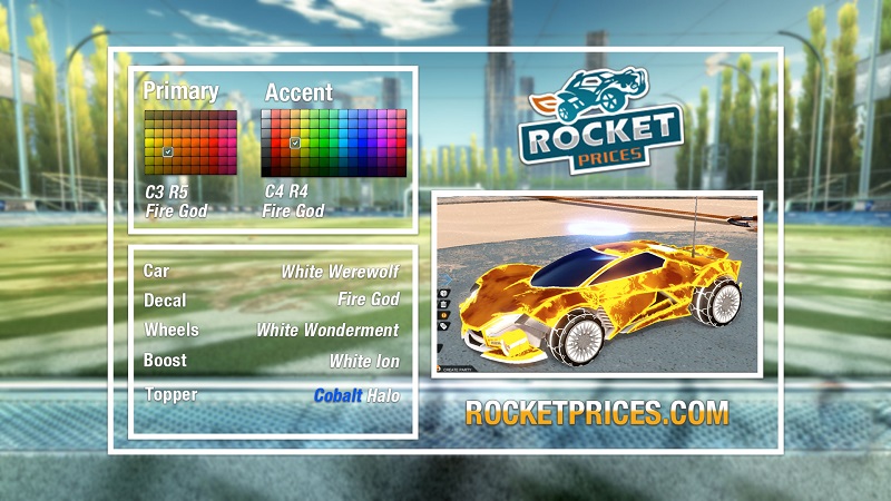 Rocket League Fire God Designs 11-2