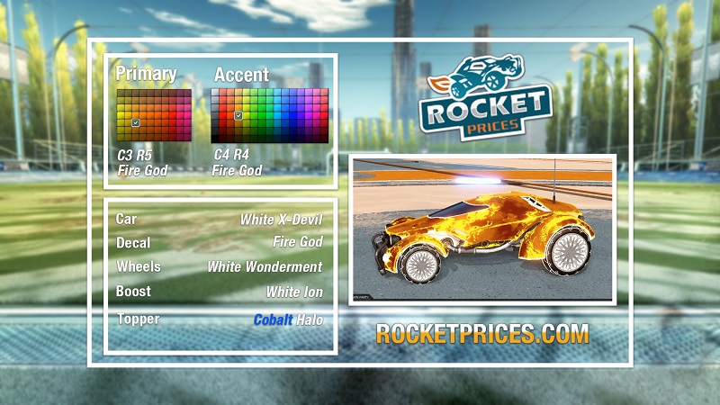 Rocket League Fire God Designs 12-2