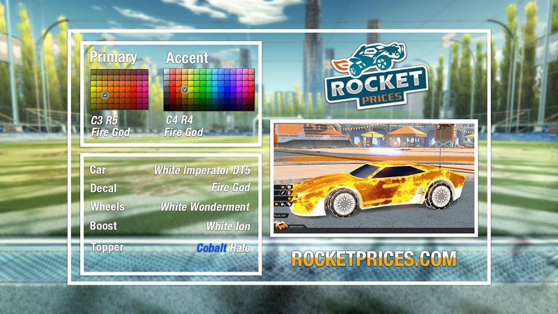 Rocket League Fire God Designs 13-2