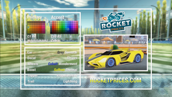 Top Four Rocket League Car Designs 1