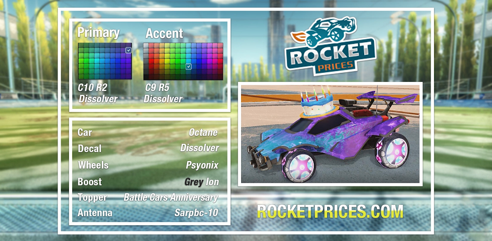 Rocket League Octane Designs - Psyonix Wheels 1