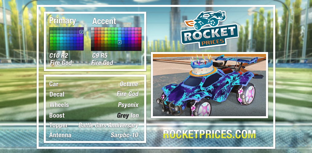 Rocket League Octane Designs - Psyonix Wheels 2