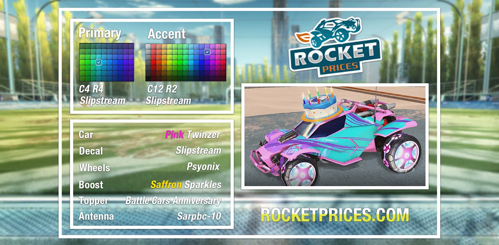 Rocket League Twinzer Car Designs - Psyonix Wheels 1
