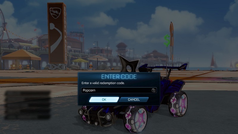 Rocket League Free Items Code - Popcorn