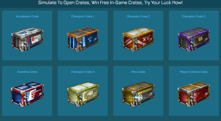 Simulate To Open Crates, Win Free In-Game Crates