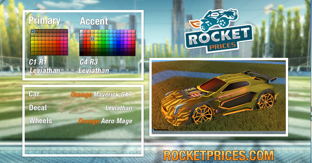 Rocket League Orange Maverick GXT