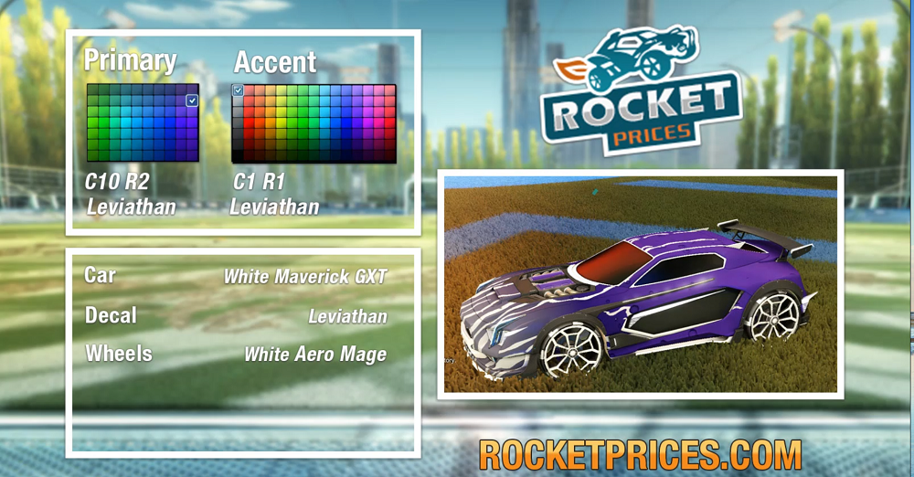 Rocket League White Maverick GXT