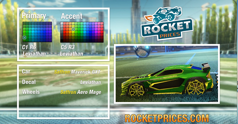 Rocket League Saffron Maverick GXT 1