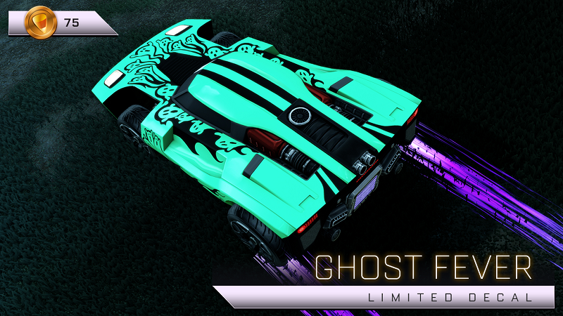 Rocket League Haunted Hallows Items - Limited Decal - Ghost Fever