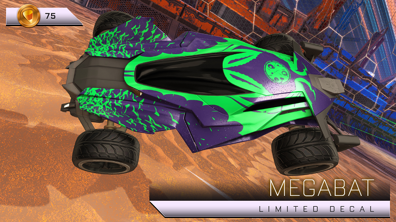 Rocket League Haunted Hallows Items - Limited Decal - Megabat