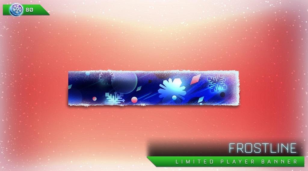 Rocket League Frosty Fest 2018 - Frostline (Limited Player Banner)