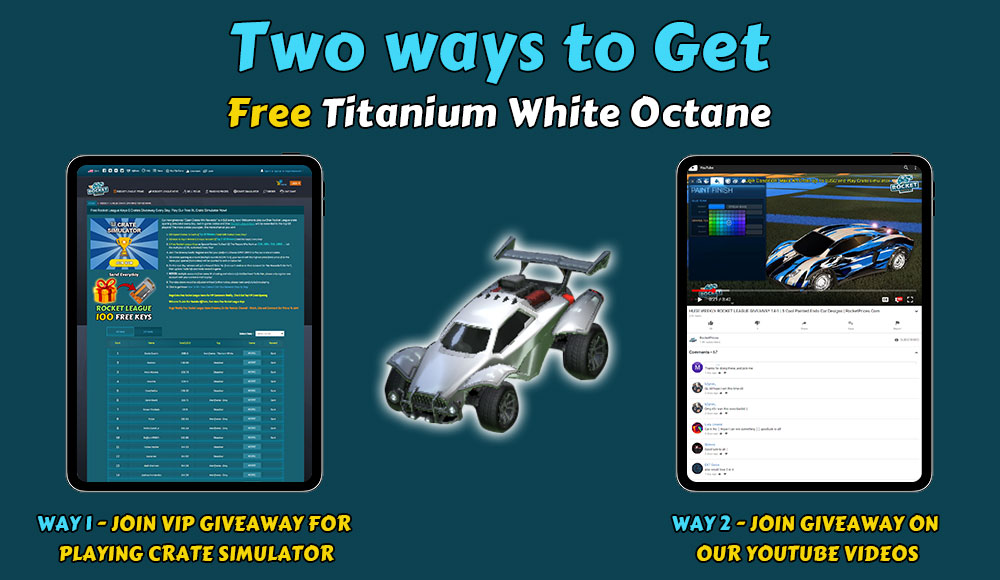 how to get free Titanium White Octane