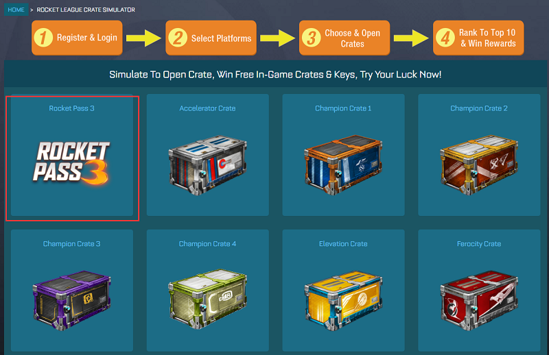 at tiltrække fejre Cosmic Open Virtual Rocket Pass 3 Crate Freely, Win Free Rocket League Keys/Crates/Items  On RocketPrices.Com!