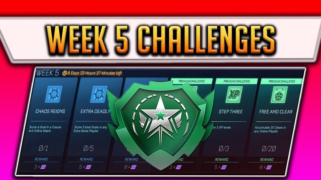 Rocket League Rocket Pass 3 Week 5 Free & Premium Challenges, Rewards