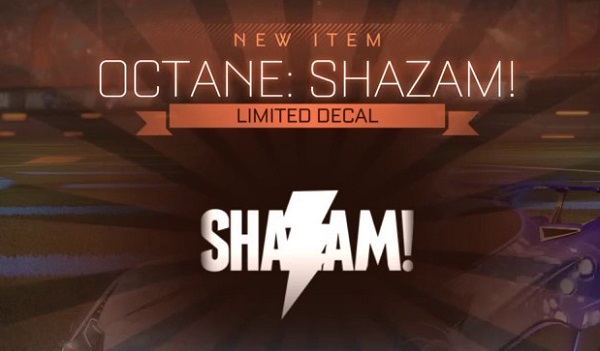 Rocket League Redeem Code - Shazam - Octane Decal