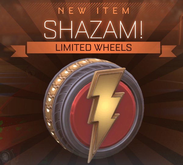 Rocket League Redeem Code - Shazam - Octane Wheels