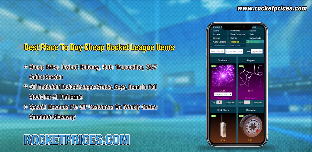 Best Rocket League Trading - Buy Rocket League Items, Keys, Crates - RocketPrices