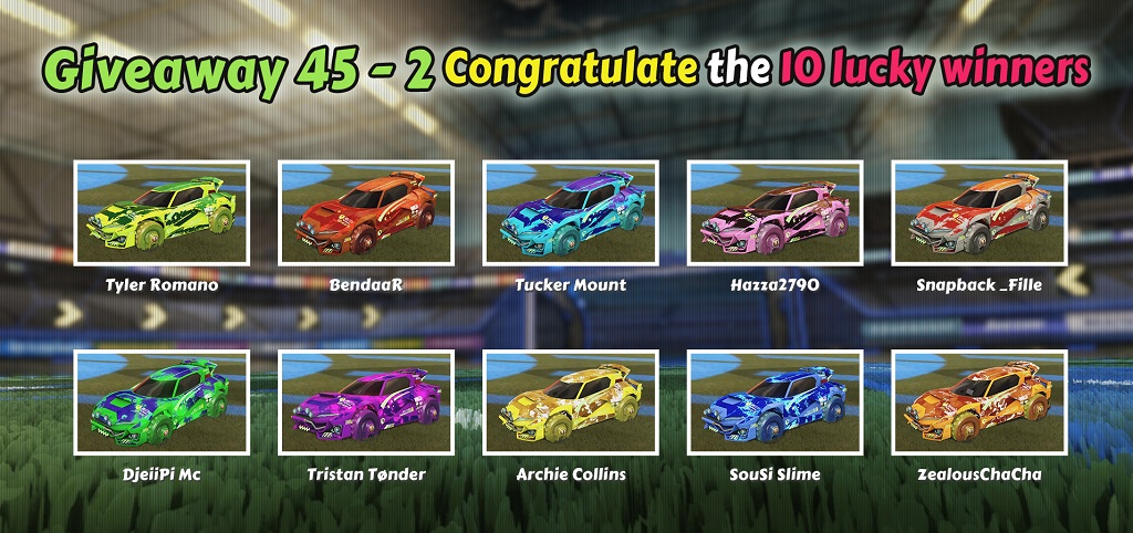 10 Winners Of Weekly Giveaway 45-2, Claim Your Rewards - Painted Mudcat GTX Designs From Rocketprices