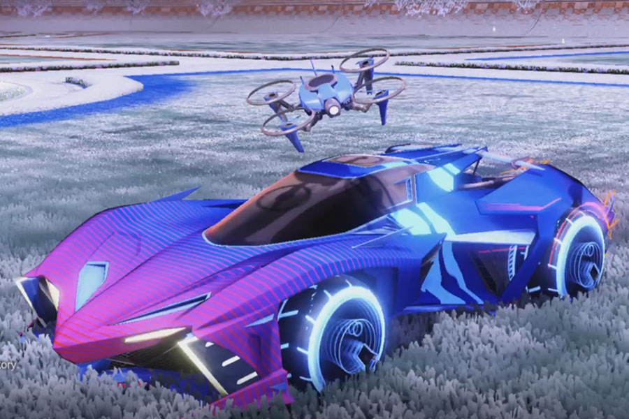 Rocket league Chikara GXT Cobalt design with Yankii RL,Radiant Gush,Future Shock,Drone III