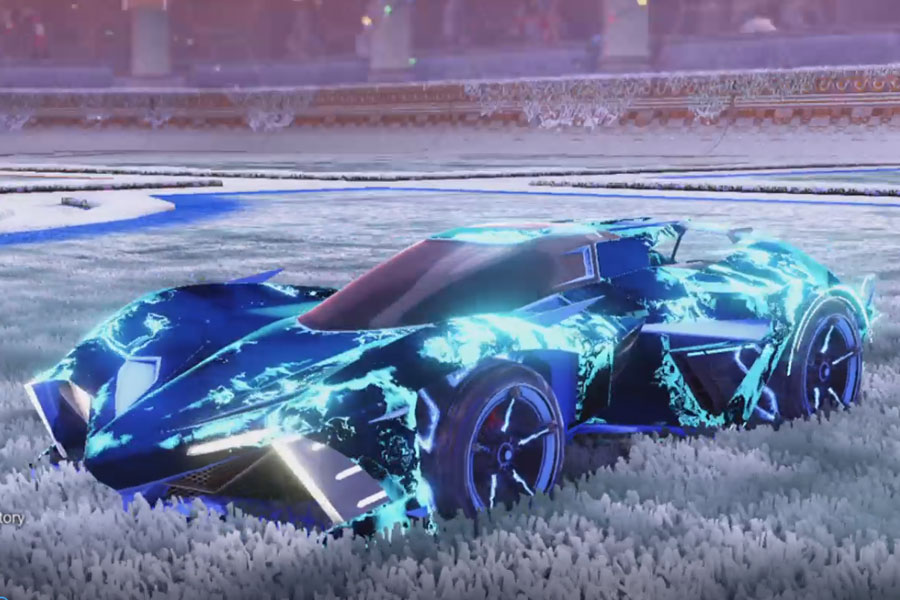 Rocket league Chikara GXT Cobalt design with FSL-B,Fire God