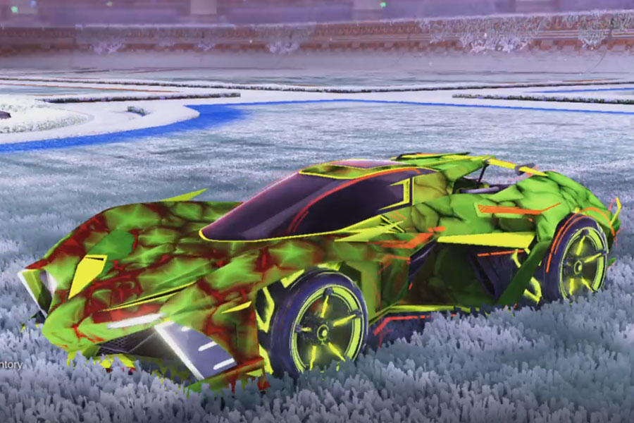 Rocket league Chikara GXT Lime design with FSL-B,Chameleon