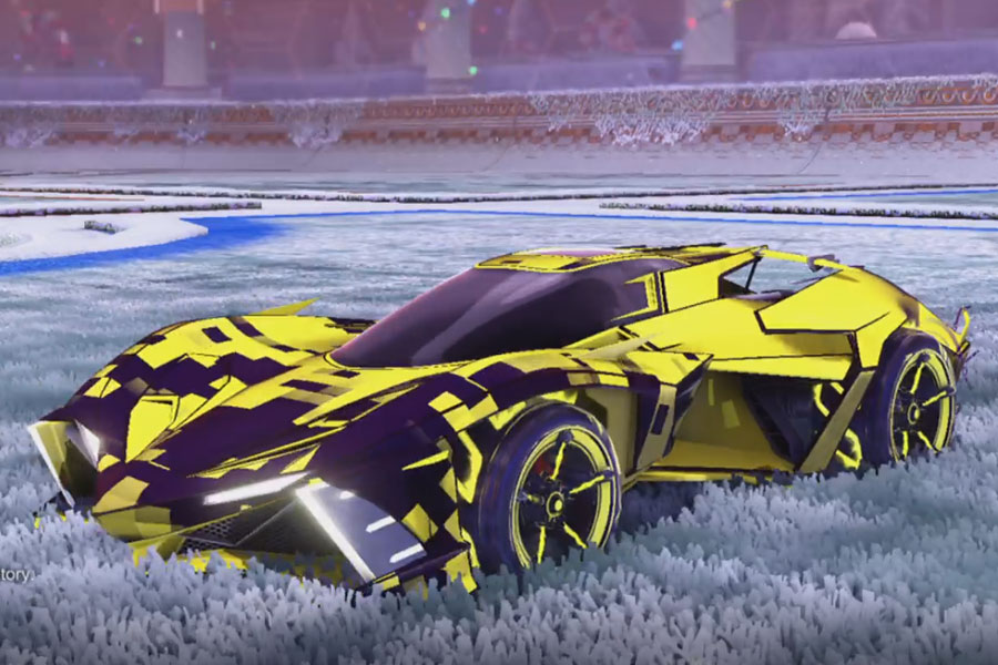 Rocket league Chikara GXT Saffron design with FSL-B,Parallax