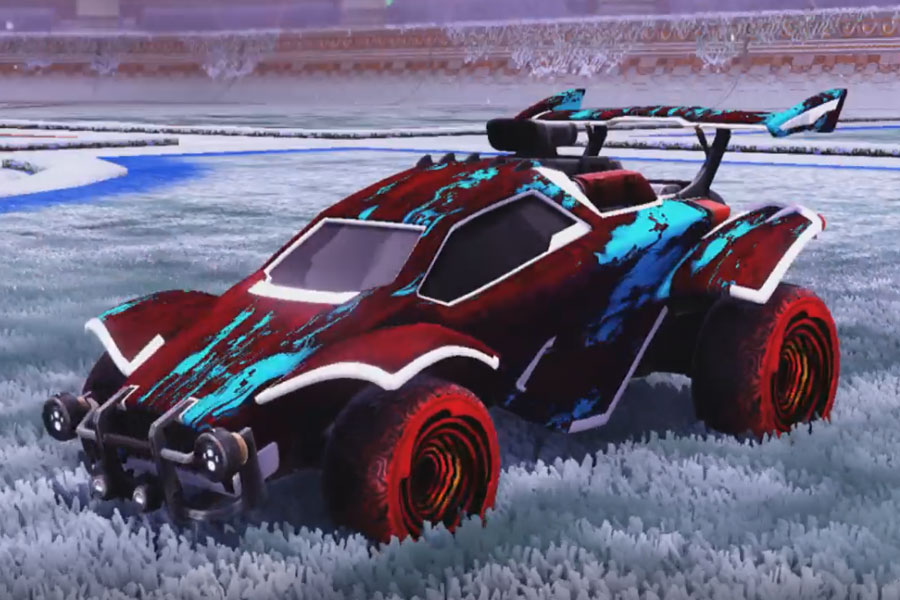 Rocket league Octane Titanium White design with Hypnotik,Radiant Gush,Glorifier