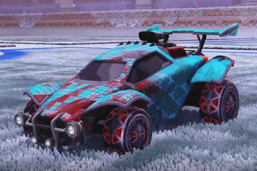 Rocket league Octane design with Pyramidia,Radiant Gush,Trigon