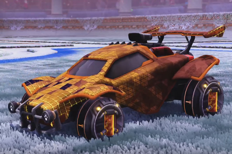 Rocket league Octane Burnt Sienna design with Tube Tank,Trigon