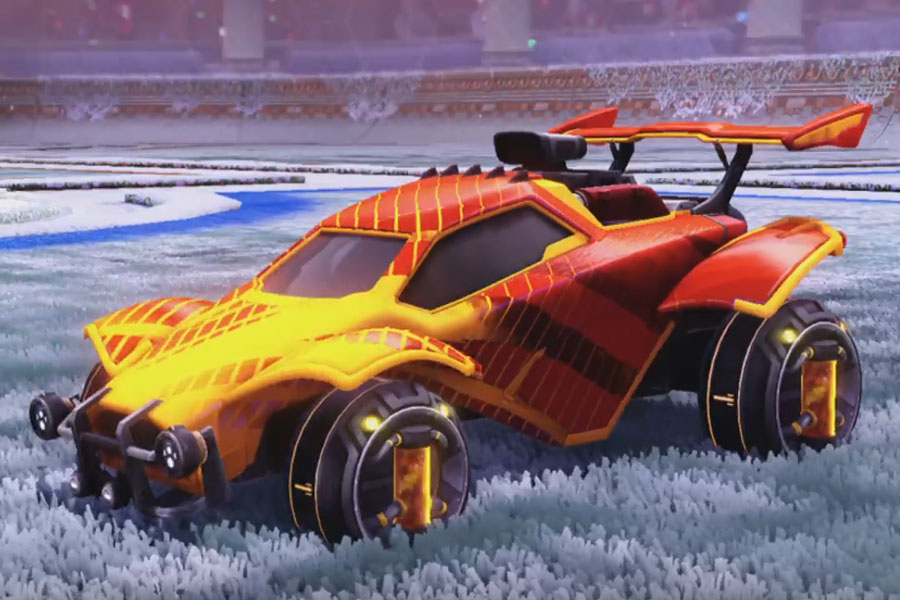 Rocket league Octane Orange design with Tube Tank,20XX