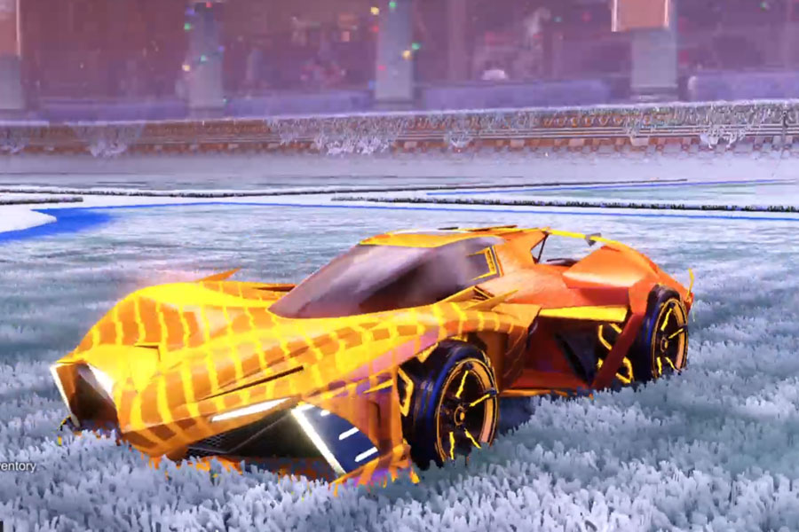 Rocket league Chikara GXT Orange design with FSL-B,20XX